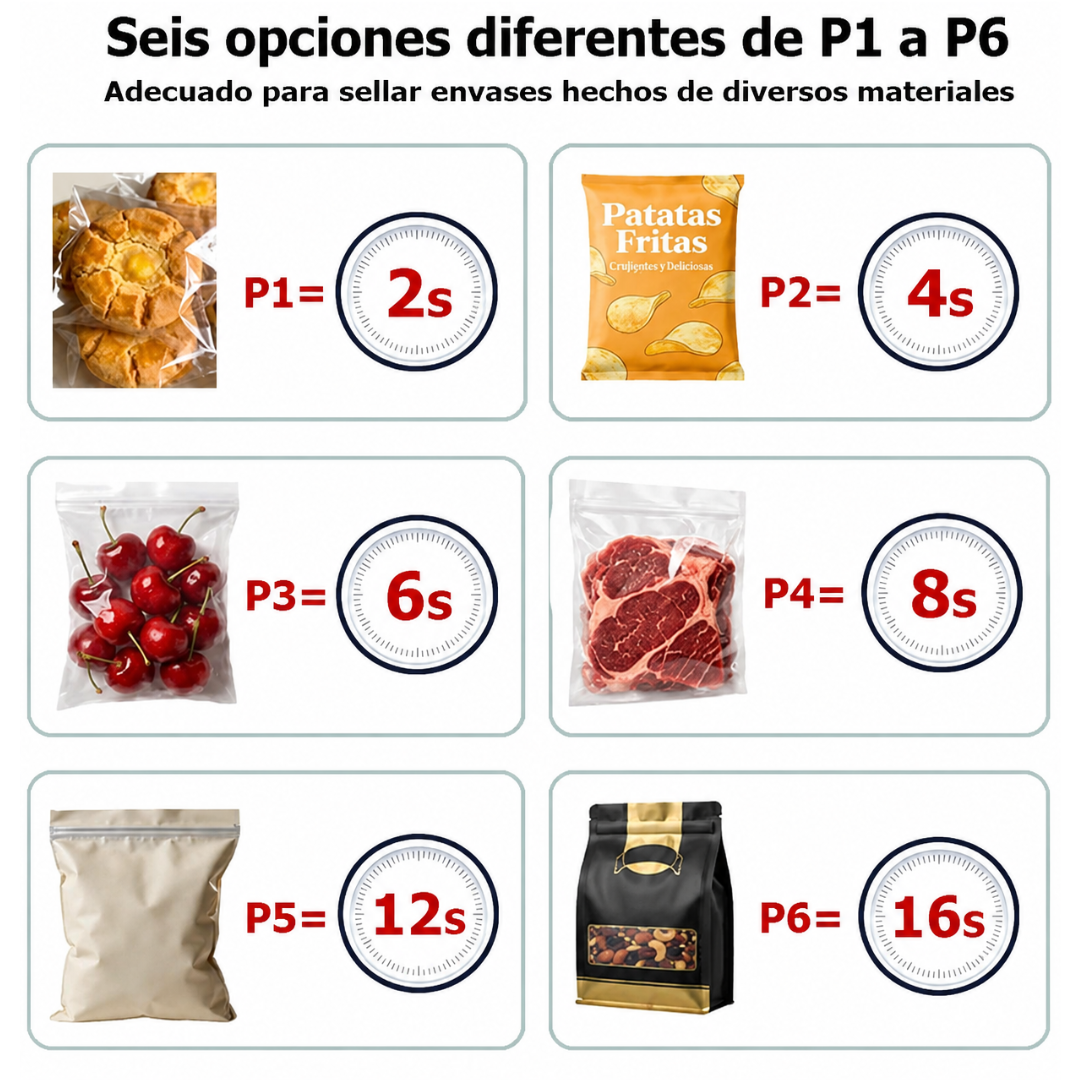 Sellador y Cortador de Bolsas 2 en 1