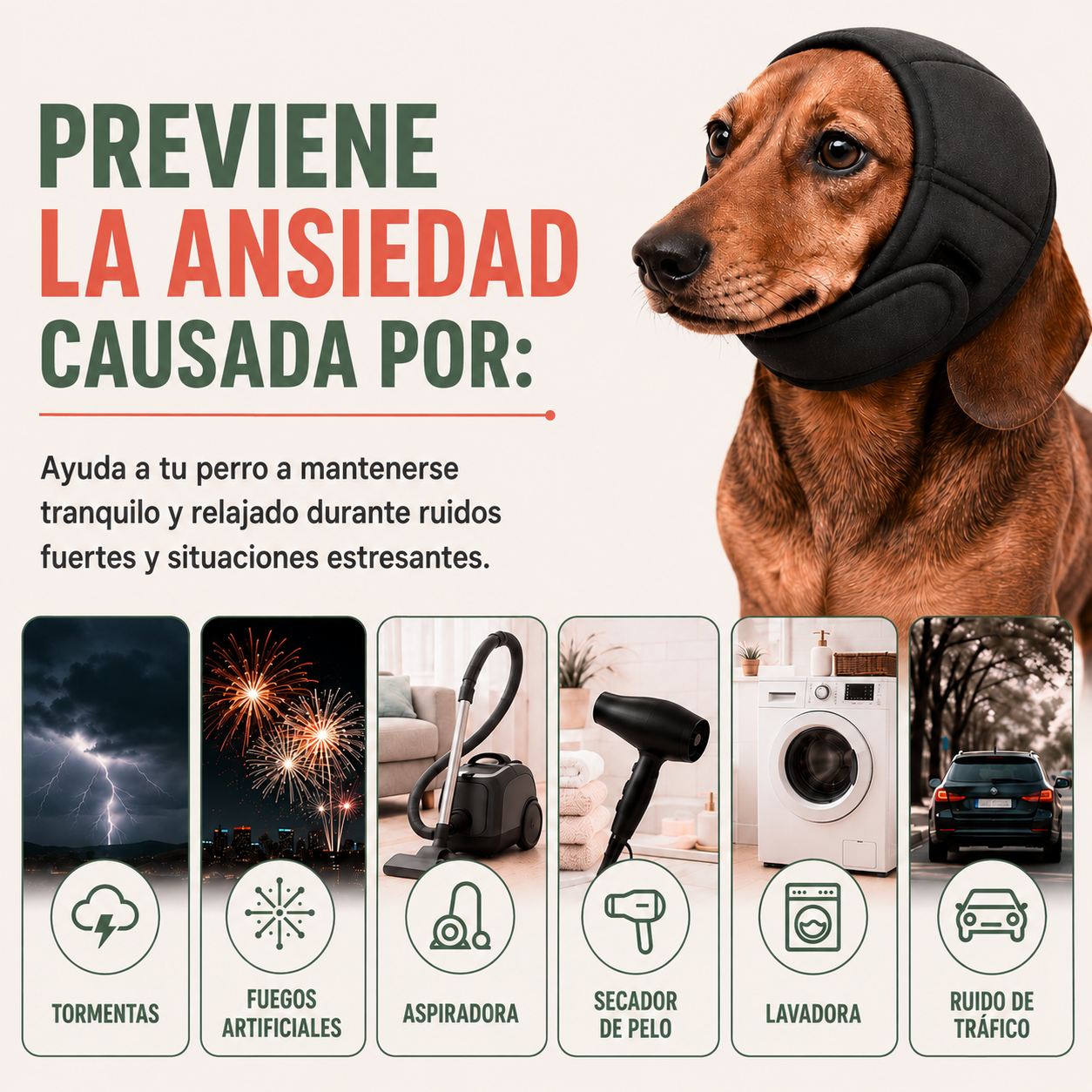 Orejeras Antirruidos para Perros